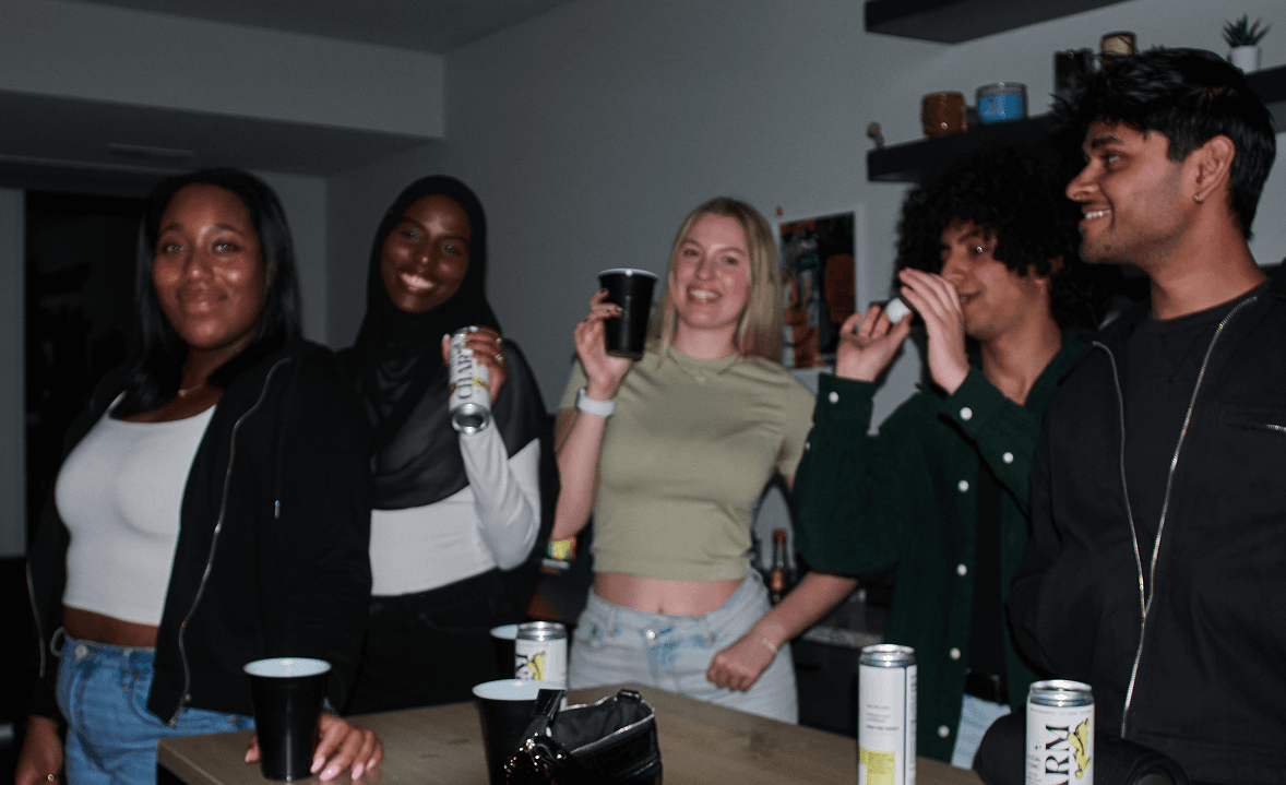 CHARM mission - people enjoying a mindful social moment